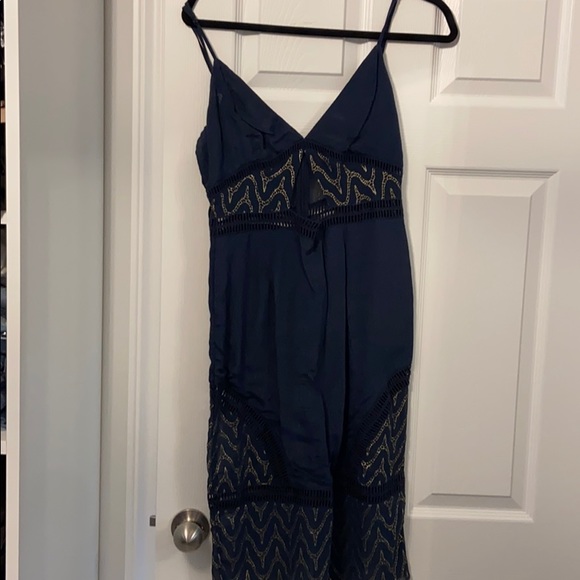 Navy blue cut out dress - Picture 2 of 7